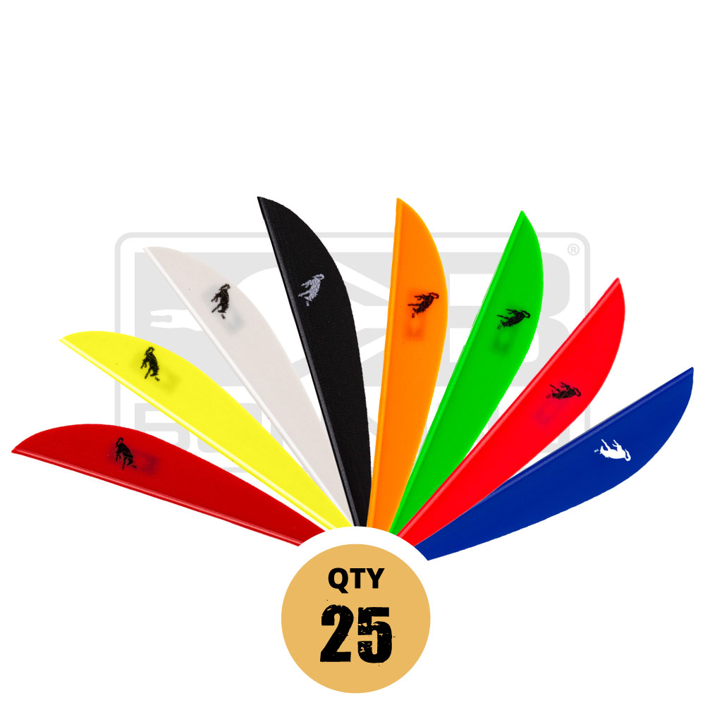 Bohning 3-inch Bronco Vanes arrow fletching